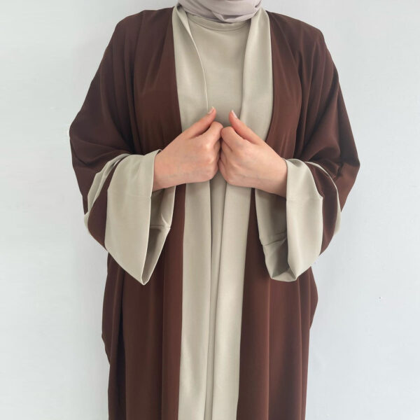 Long Dress Abaya Two-piece Suit - Image 10