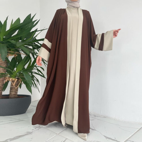 Long Dress Abaya Two-piece Suit - Image 8